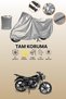 Gray Arora Ar 180-31 Avantgarde Compatible Motorcycle Tarpaulin, Protective Cover, Motor Tarpaulin