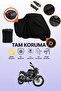 Black Rear Bag and Lock Compatible Bajaj Pulsar Ns 160 Compatible Motorcycle Tarpaulin