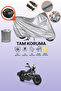 Gray Rear Bag Compatible Kuba Superlight 125 Compatible Motorcycle Cover, Protective Cover