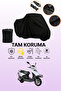 Black Kuba Xf 110 Compatible Engine Tarpaulin, Protective Cover, Motorcycle Tarpaulin