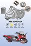 Gray Steel Engine Martian 150 Compatible Motorcycle Cover, Protective Cover, Engine Cover