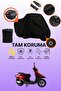 Black Lock and Tail Bag Compatible Arora Ar 100t 2A Special Compatible Motorcycle Tarpaulin, Protective Cover