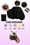 Arora Smart 50 Compatible Motorcycle Tarpaulin Compatible with Black Rear Bag