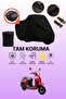 Black Rear Bag Compatible Kuba Twister 50 Compatible Motorcycle Tarpaulin, Protective Cover