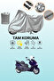 Gray Bisan Santana 125 Compatible Motorcycle Cover, Protective Cover, Engine Cover