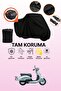 Black Rear Bag Compatible Honda Shadow Srx 90 Compatible Motorcycle Tarpaulin, Protective Cover