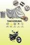 Gray Lock Compatible Mondial 125 Mc Roadracer Compatible Motorcycle Tarpaulin, Protective Cover