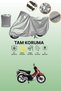 Gray Tail Bag and Lock Incompatible Mondial 125 Sfs Compatible Motorcycle Tarpaulin