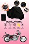 Black Rear Bag Compatible Keeway Super Shadow 250 Compatible Motorcycle Tarpaulin, Protective Cover