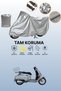 Gray Yuki Risotto 125 Cc Compatible Motorcycle Cover, Protective Cover, Motorbike Cover
