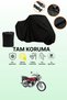 Black Rear Bag and Lock Incompatible Kuba Cheetah 50R Gold Compatible Motorcycle Tarpaulin