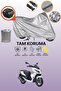 Gray Rear Bag Compatible Rks Cityblade Compatible Motorcycle Cover, Protective Cover