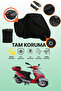 Black Lock and Tail Bag Compatible Mondial 50 Hc Compatible Motorcycle Tarpaulin, Protective Cover