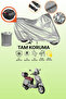 Rks Bevely 125 Compatible Motorcycle Tarpaulin Compatible with Gray Rear Bag