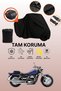 Black Tail Bag Compatible Suzuki Marauder 800 Compatible Motorcycle Tarpaulin, Protective Cover