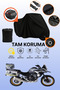 Black Lock and Tail Bag Compatible Arora Gs 525 Compatible Motorcycle Tarpaulin, Protective Cover