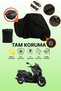 Black Lock and Tail Bag Compatible Yamaha X-Max 250 Momodesign Compatible Motorcycle Tarpaulin Protective Cover