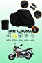 Black Lock Compatible Rks Titanic 150-R Compatible Motorcycle Tarpaulin, Protective Cover
