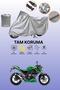 Gray Tail Bag and Lock Mismatched Kawasaki Z 300 Compatible Motorcycle Canvas