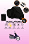 Black Lock Compatible Mondial 110 Kf Compatible Motorcycle Tarpaulin, Protective Cover