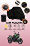 Black Lock and Tail Bag Compatible Bajaj Dominar 400 Ug Compatible Motorcycle Tarpaulin, Protective Cover