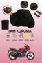 Black Rear Bag Compatible Hero Hunk Compatible Motorcycle Tarpaulin, Protective Cover