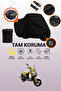 Black Lock and Tail Bag Compatible Mondial 125 Rr Compatible Motorcycle Tarpaulin, Protective Cover