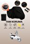 Black Rear Bag Compatible Arora Safari 50 Compatible Motorcycle Tarpaulin, Protective Cover
