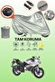 Gray Tail Bag Compatible Kawasaki Ninja 250R Compatible Motorcycle Tarpaulin, Protective Cover