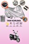 Gray Lock and Tail Bag Compatible Rks Rs 100 Compatible Motorcycle Tarpaulin, Protection Cover