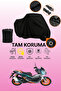 Black Lock Compatible Arora Max-T Easy Compatible Motorcycle Tarpaulin, Protective Cover