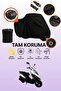 Black Lock and Tail Bag Compatible Motolux Rossi 50 Compatible Motorcycle Tarpaulin, Protective Cover