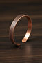 Men's and Women's Copper Bracelet - Horizontal Striped Oxidized Motif Men's and Women's Bracelet Bangle Cuff - 2