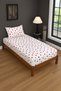 Heart Patterned Elastic Sheet Set 100 × 200 cm + 1 Piece 50 × 70 cm Pillowcase