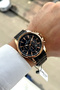 100% Original Black Color Steel Cord New Season Men's Wristwatch with Bracelet Gift - 3