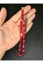 Fire Amber Tasbih Beige Cut Red-White Color 11mm X 8mm T-536