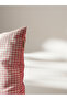 Pink Gingham Linen Pillow Cushion Cover (42 X 42 Cm) - 4