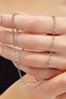 Women's Steel Necklace - Thin Forse Chain Model Women's Necklace - 5