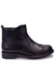 10216740 Black Skin Orthopedic Daily Leather Men's Boots - 2