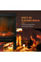 ® electric fireplace, 3D, 2000W, with realistic fire effect, remote control, LED panel - 2