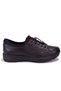 Dza07- 122042642   Black Orthopedic Casual Leather Women's Shoes - 2