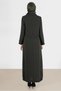 Eyelet Detail Zippered Overcoat 10534 - 3