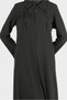 Eyelet Detail Zippered Overcoat 10534 - 4