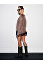 10666 bicycle collar leopard print knit sweater - mink - 2