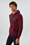 Tess men's Hooded sweatshirt - burgundy - 3