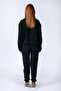 Asterys Women's 100% Cotton Tracksuit Bottom Emerald Green - 3