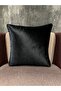 Exclusive Imported Atlas Black Color Throw Pillow Cover 50X30 cm - 2
