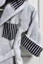 100% Cotton Elephant Pattern Embroidered Children's Bathrobe for Men - 4