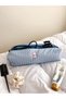 Blue Striped Hair Curler Straightener Bag Fiber-Filled Travel Bag for Airwrap Airstrait - 5