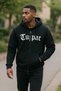 Hooded Thick Zippered Sweatshirt 3-Thread Embossed Print 2Pac - 3